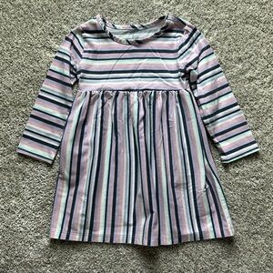 Long sleeve striped dress